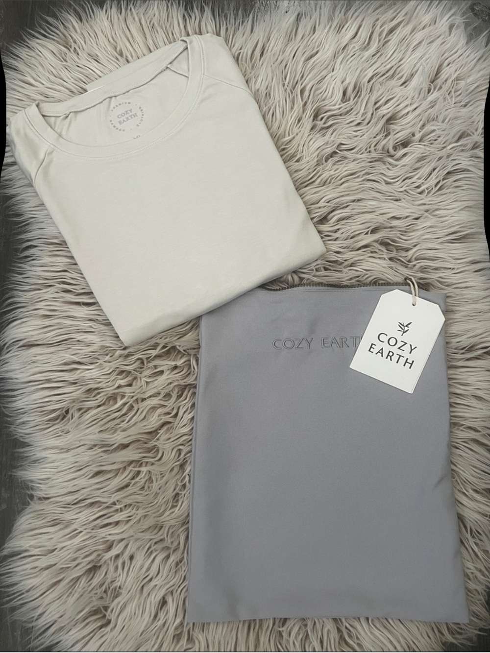 Cozy Earth Brushed Bamboo Pullover Crew XS Light Gray NWT Lounge Sweatshirt